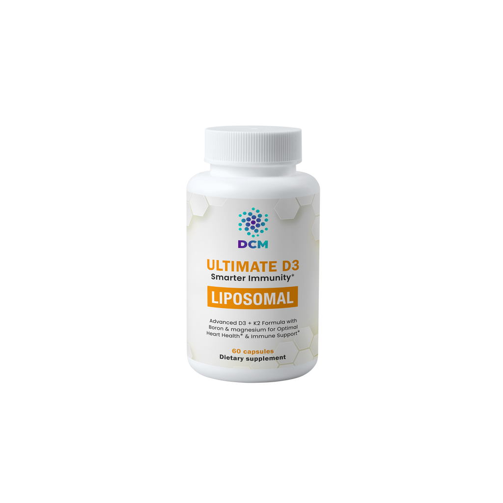 Ultimate D3 Liposomal Vitamin D3 + K2 5000 IU with Boron & Magnesium - High Absorption Immune & Heart Health Support - 60 Capsules