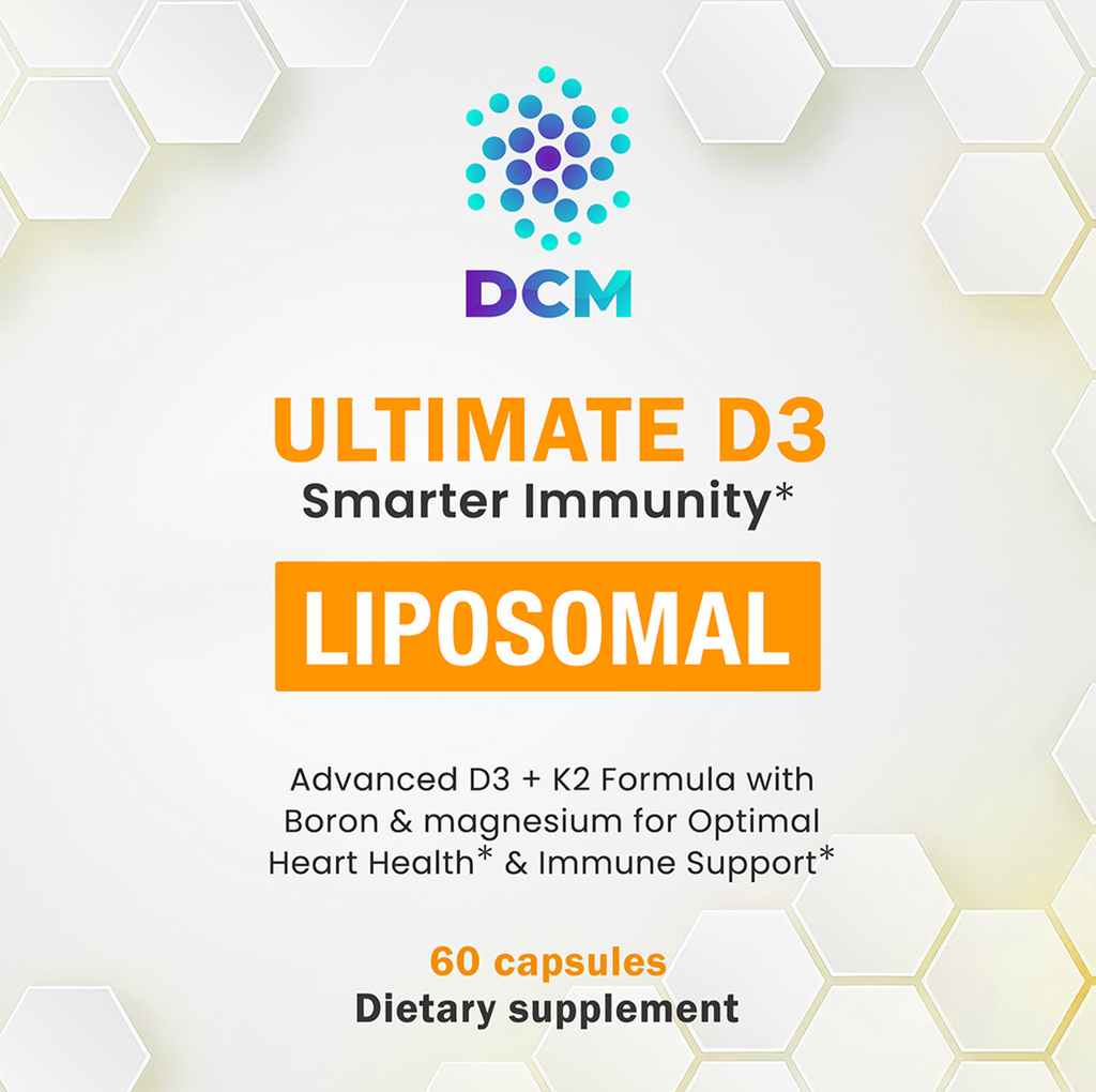 Ultimate D3 Liposomal Vitamin D3 + K2 5000 IU with Boron & Magnesium - High Absorption Immune & Heart Health Support - 60 Capsules