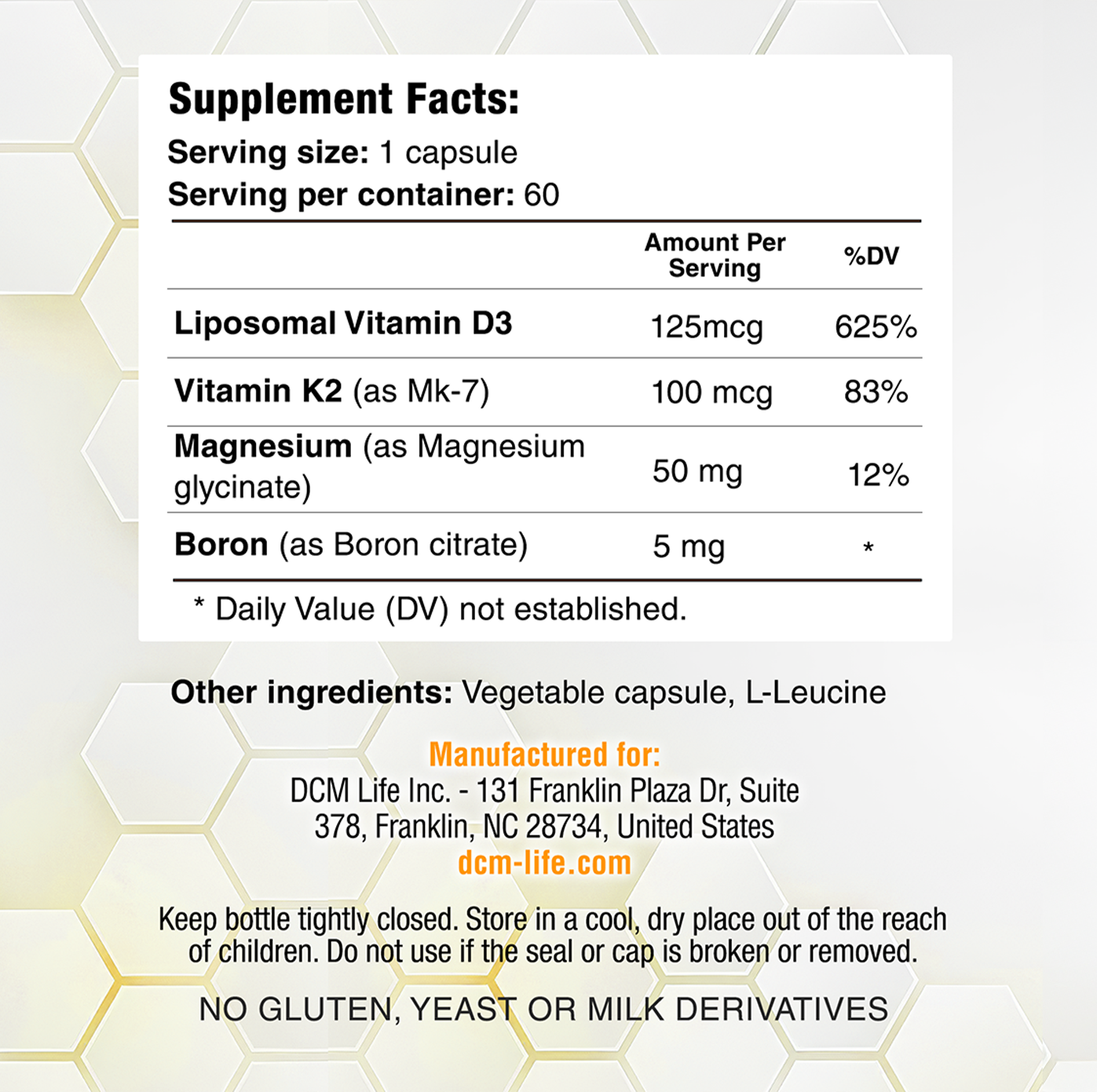 Ultimate D3 Liposomal Vitamin D3 + K2 5000 IU with Boron & Magnesium - High Absorption Immune & Heart Health Support - 60 Capsules